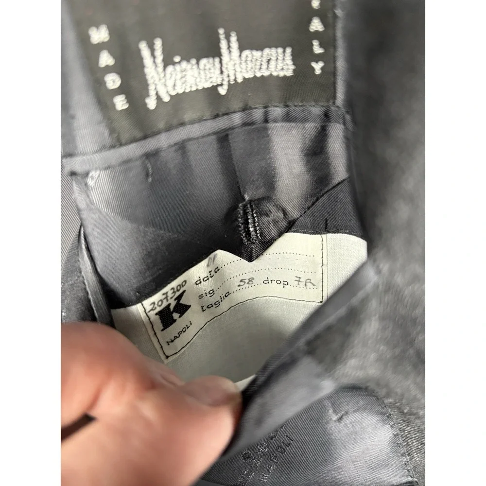Kiton Napoli Neiman Marcus 100% Cashmere Blazer Sport Coat Black US 48R IT 58